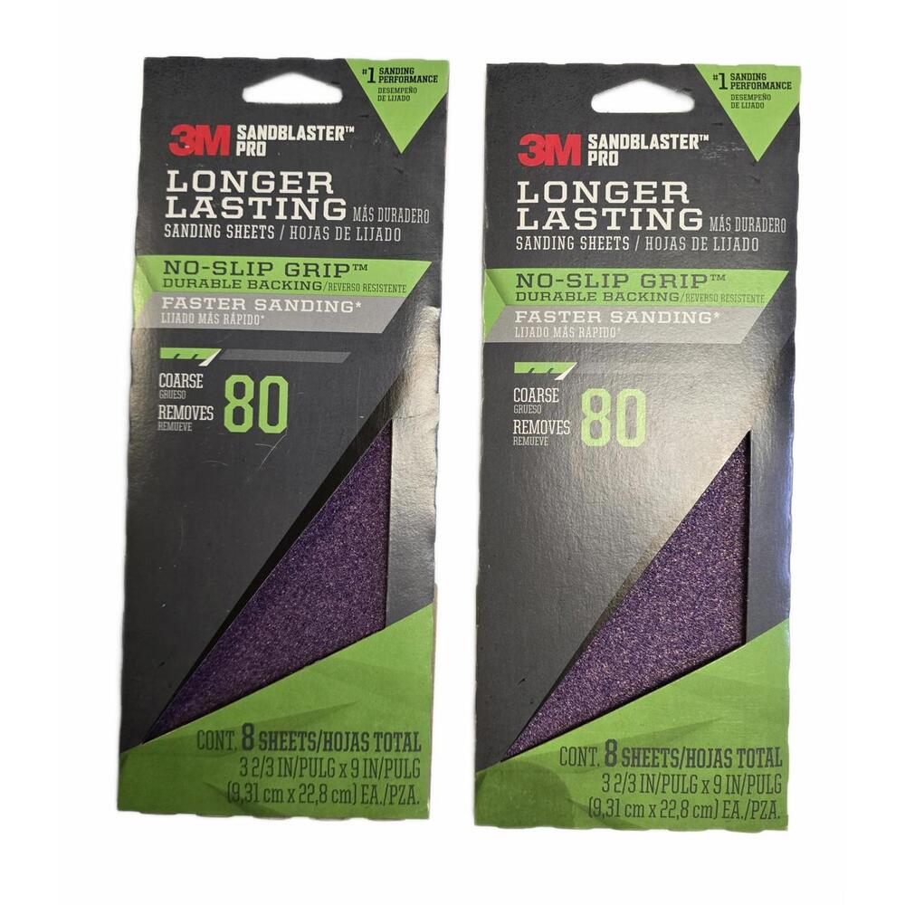 2pk 3M SandBlaster Pro Longer Lasting Sanding Sheets